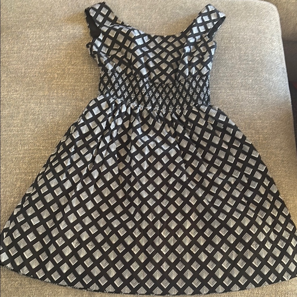 Elegant Black and White Women's Dress